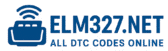 ELM327.net – All dtc codes online